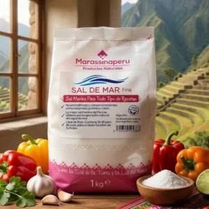Sal de Mar Fina 1kg - Sal Marina 1kg - Marassinaperu