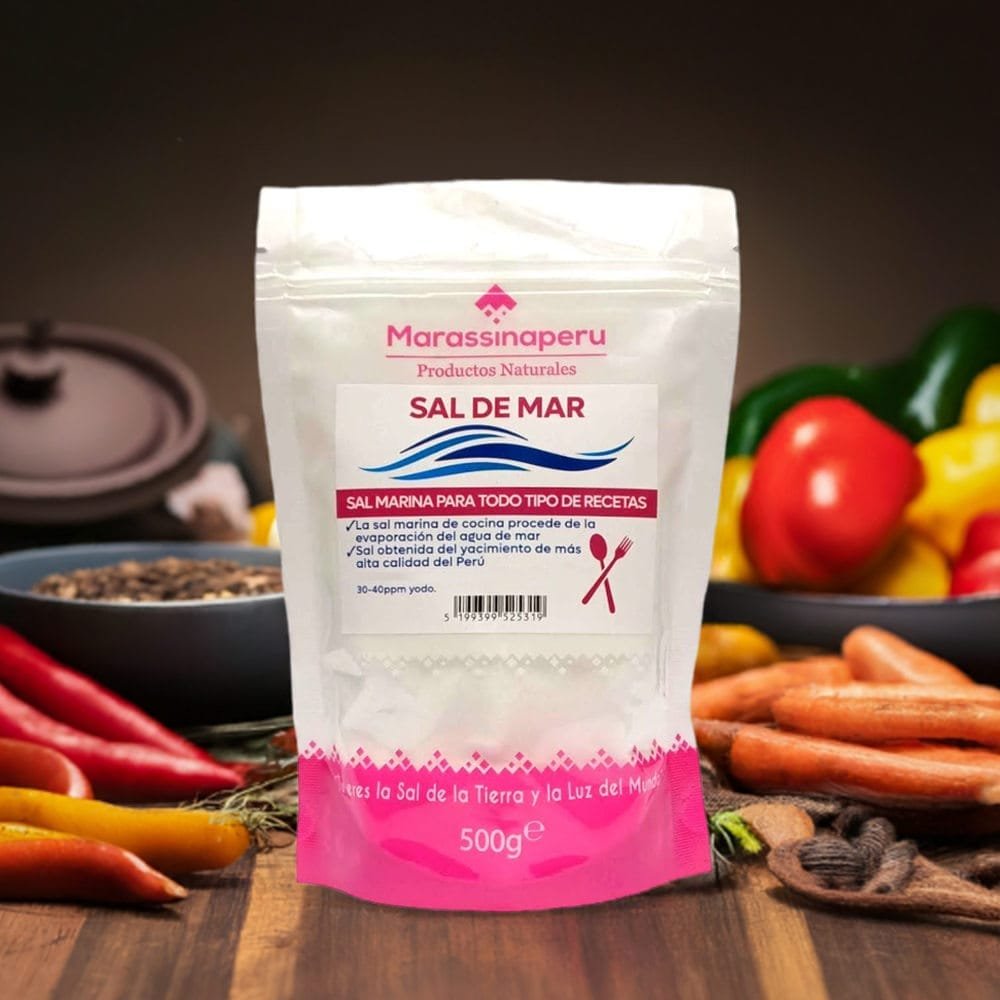 Sal de Mar Fina Natural - Sal Marina Fina Natural 500g- MarassinaPeru