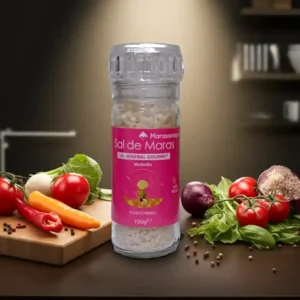 Sal de Maras en Molinillo de Vidrio en Cocina