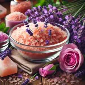 Sal del Himalaya & Lavanda y Rosas para baños - Sal de baño - MarassinaPeru