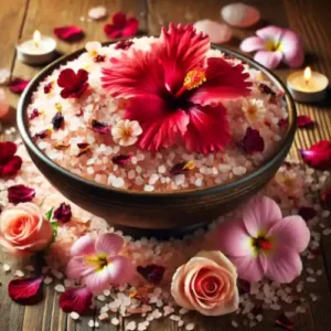 Sal del Himalaya para baño & Flor Jamaica y Rosas - Sal de Baño - MarassinaPeru