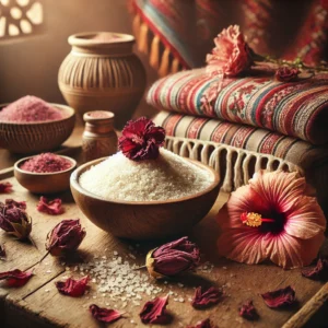 Sal de Maras para Baños Natural con Flor de Jamaica y Rosas - Sal de Baños - MarassinaPeru