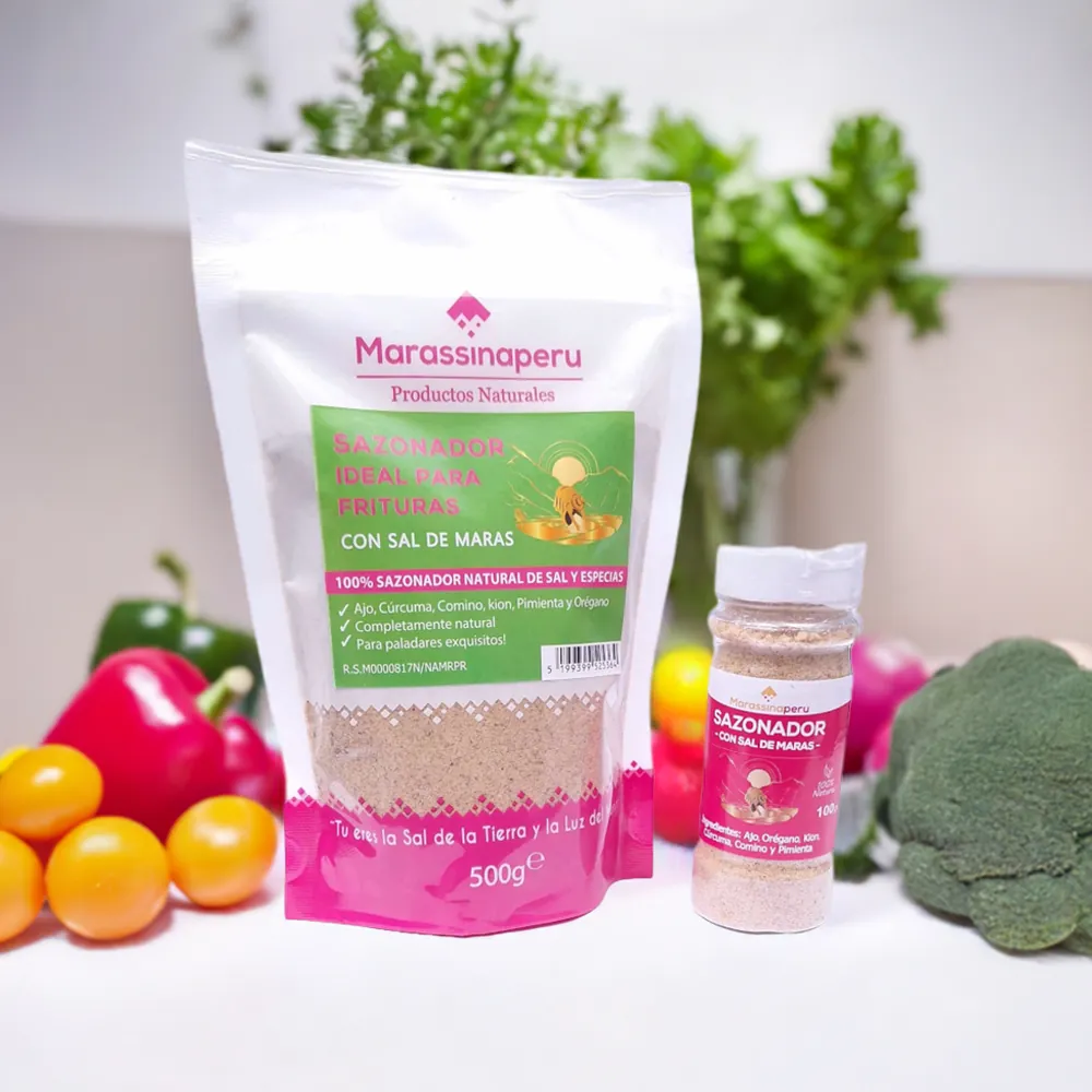Sazonador con Sal de Maras 500g con Sazonador 100g combination