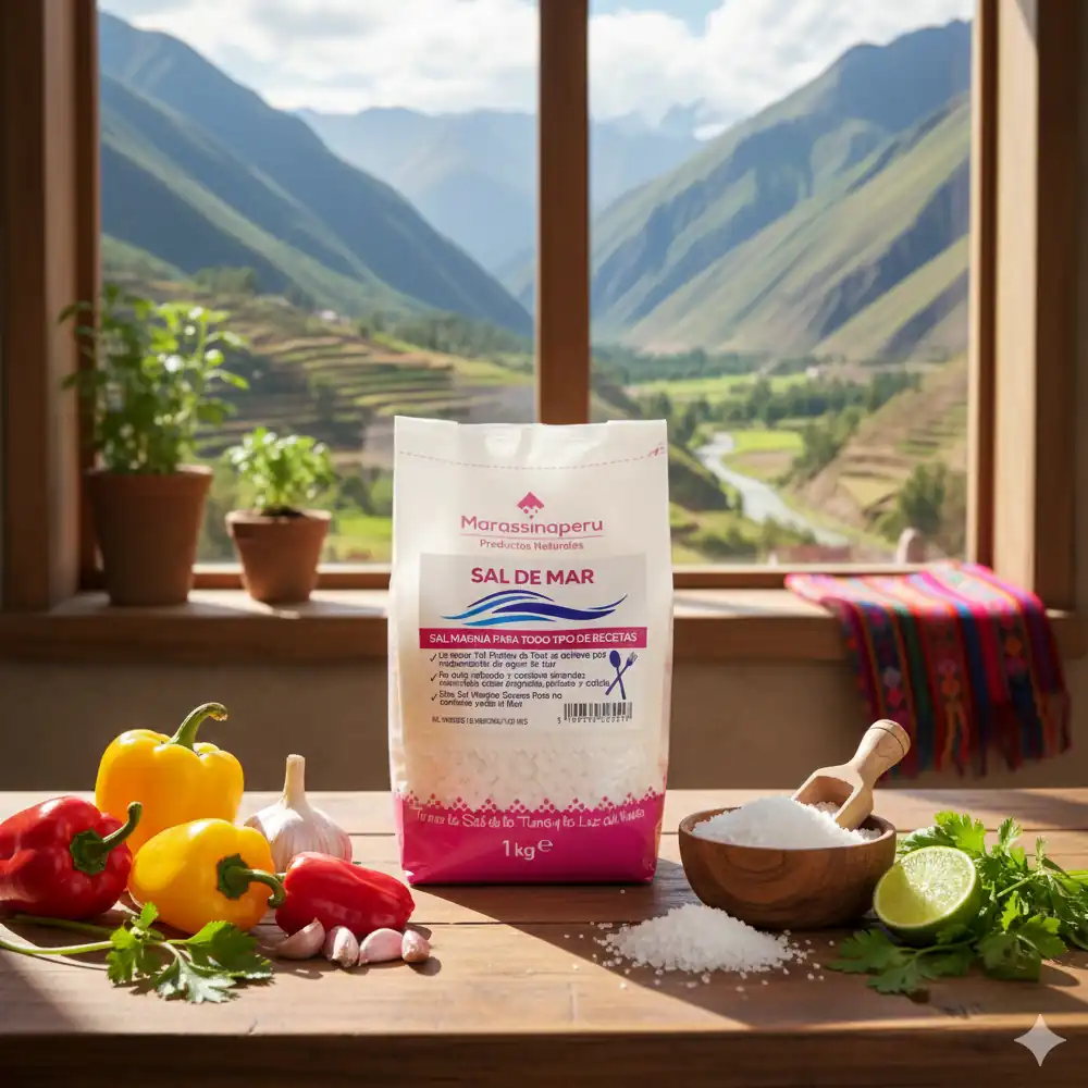 Sal de Mar Gruesa Seco 1kg | Sal Marina Secada